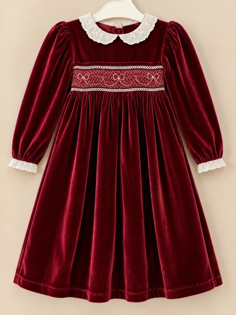 Red velvet holiday dress